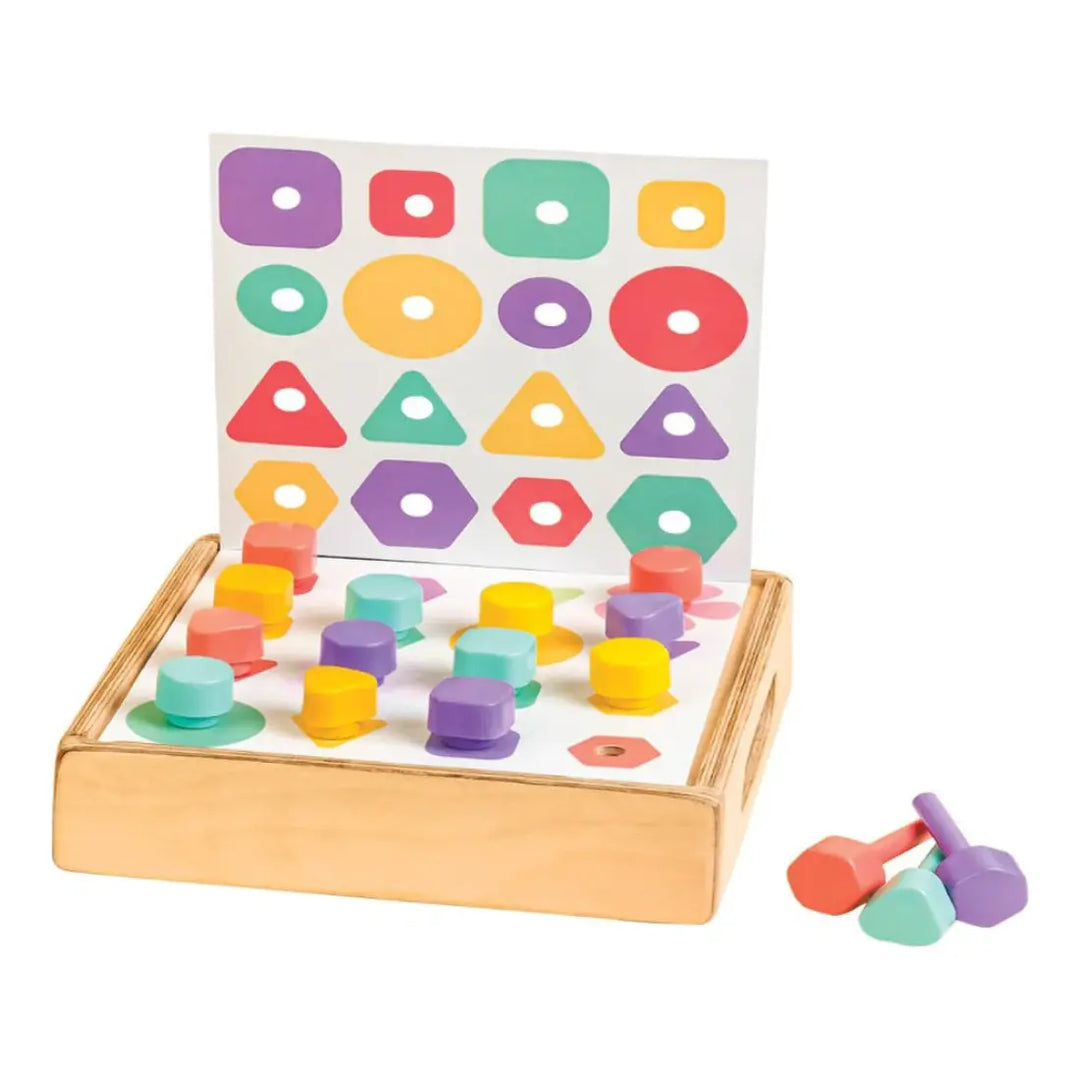 Curious Cub Shape & Colour Matching Board