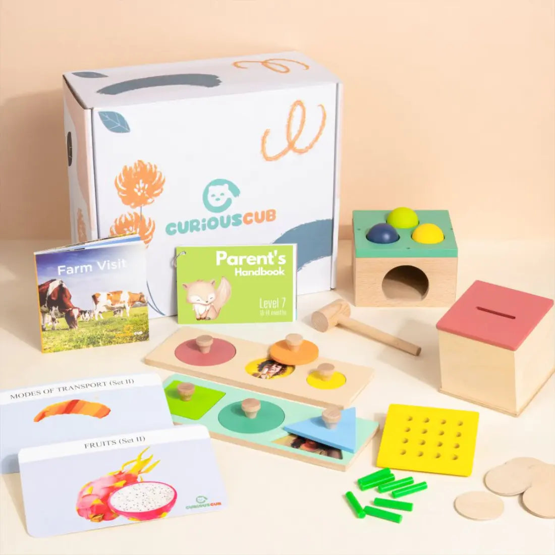 Curious Cub Montessori Box - 13 Months+ (Level 7)