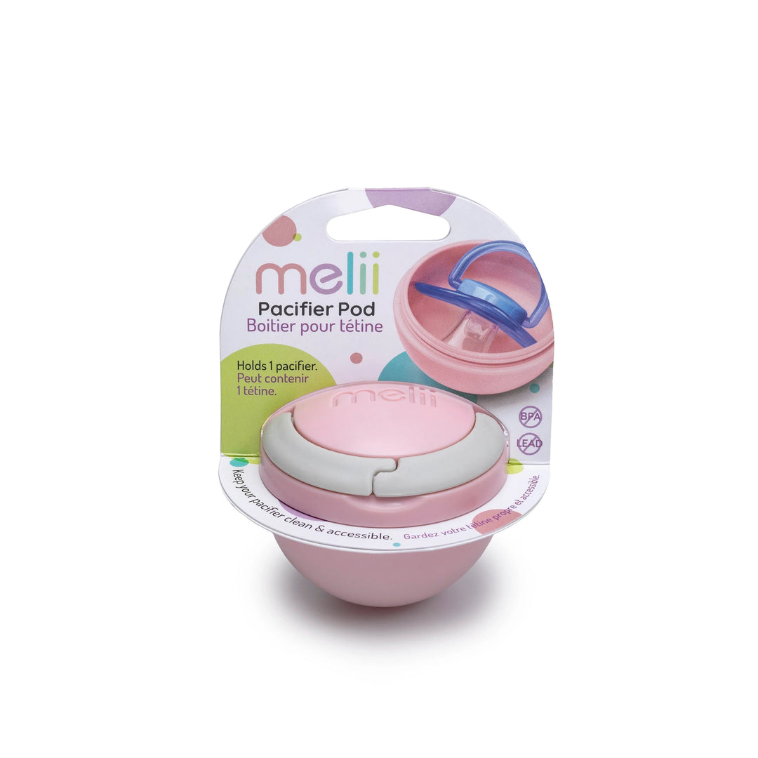 melii Pacifier Pod (Pink/Grey)