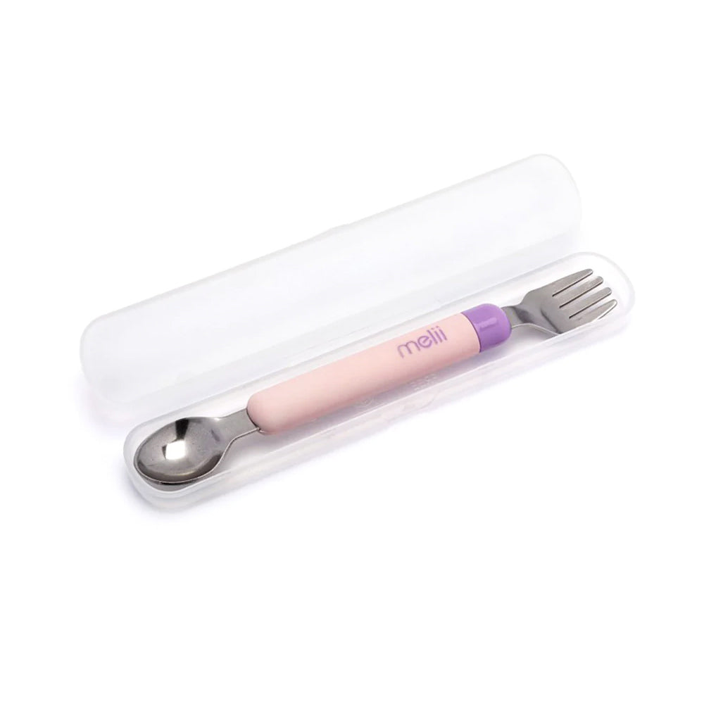 melii Spork On the Go (Pink/Purple)