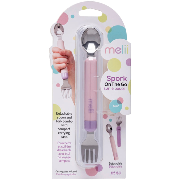 melii Spork On the Go (Pink/Purple)