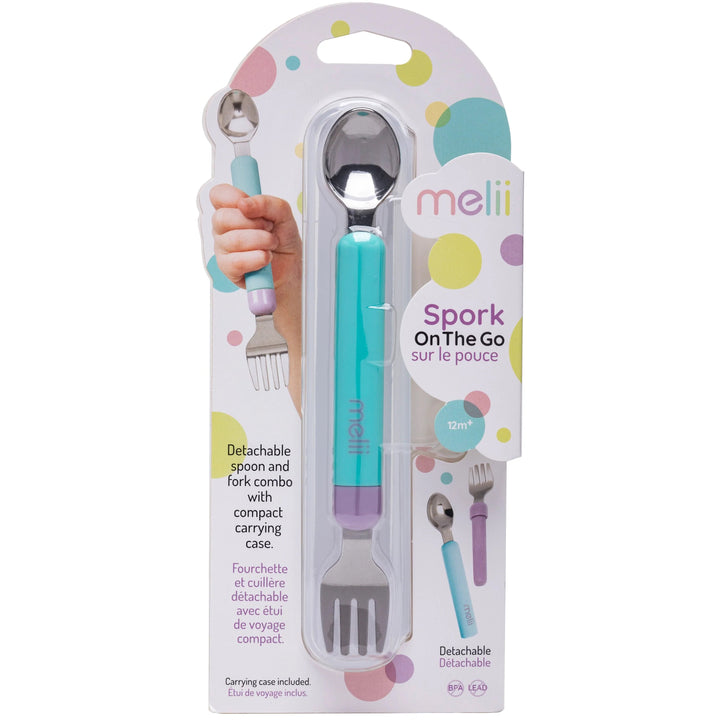 melii Spork On the Go (Blue/Purple)