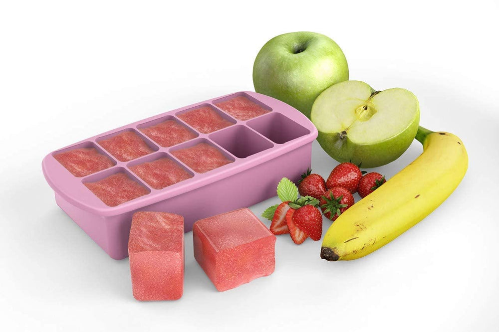 melii Silicone Baby Food Freezer Tray (Pink)
