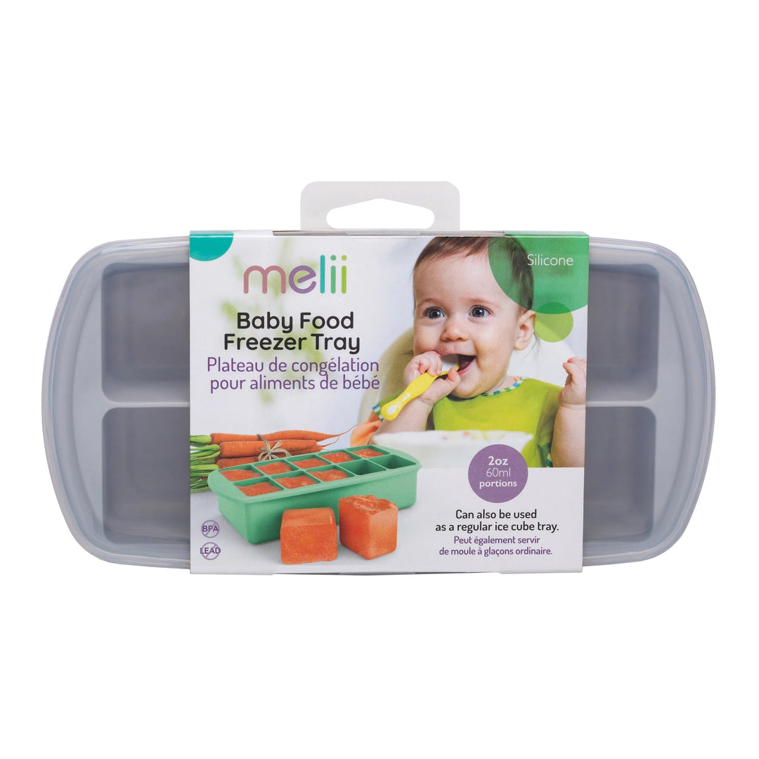 melii Silicone Baby Food Freezer Tray (Grey)