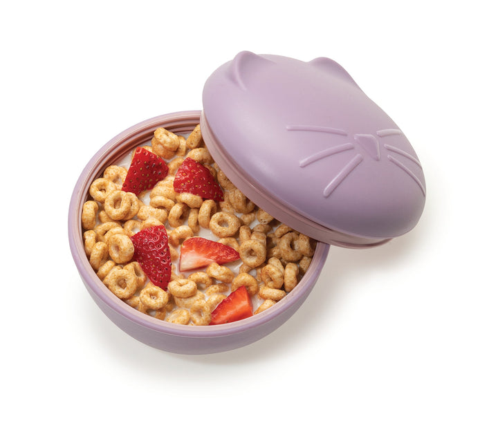 melii Silicone Bowl with Lid - Cat