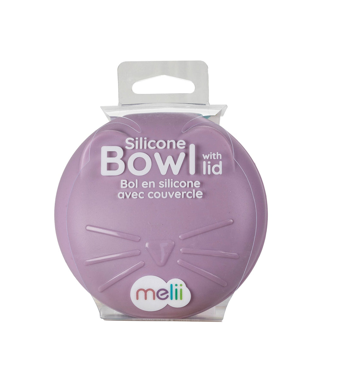 melii Silicone Bowl with Lid - Cat