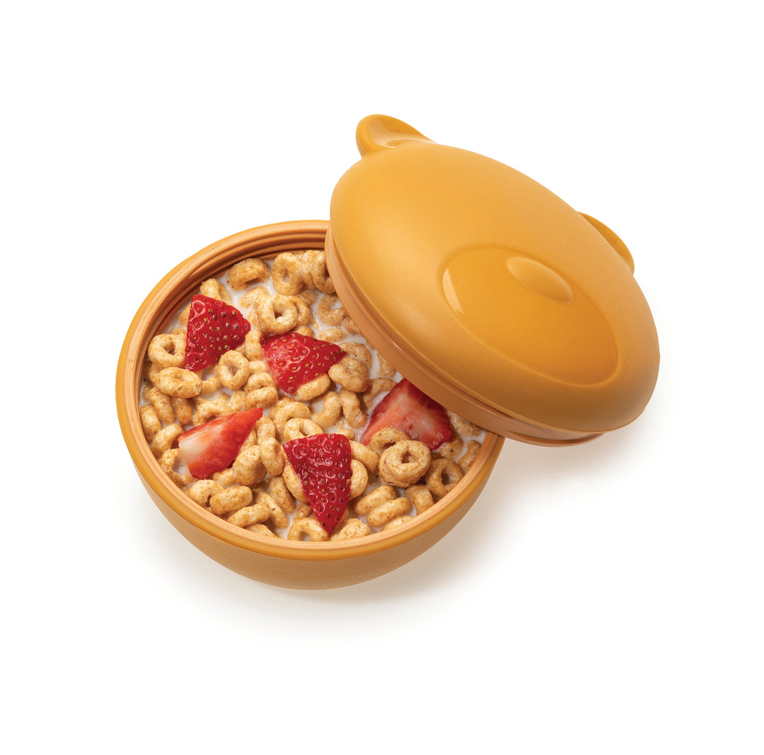 melii Silicone Bowl with Lid - Bear