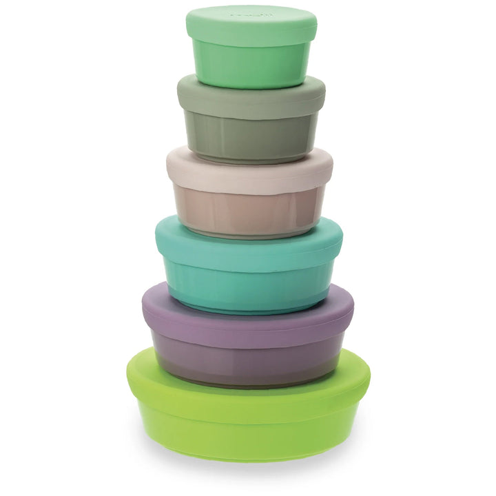 melii Stacking Containers with Silicone Lids