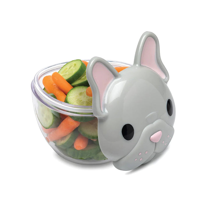 melii Snack Container - Bulldog & Cat - 2 pack