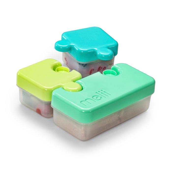 melii Puzzle Container (Green/Blue)