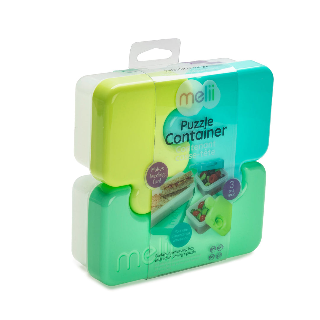 melii Puzzle Container (Green/Blue)